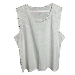 Talbots White Tank Top